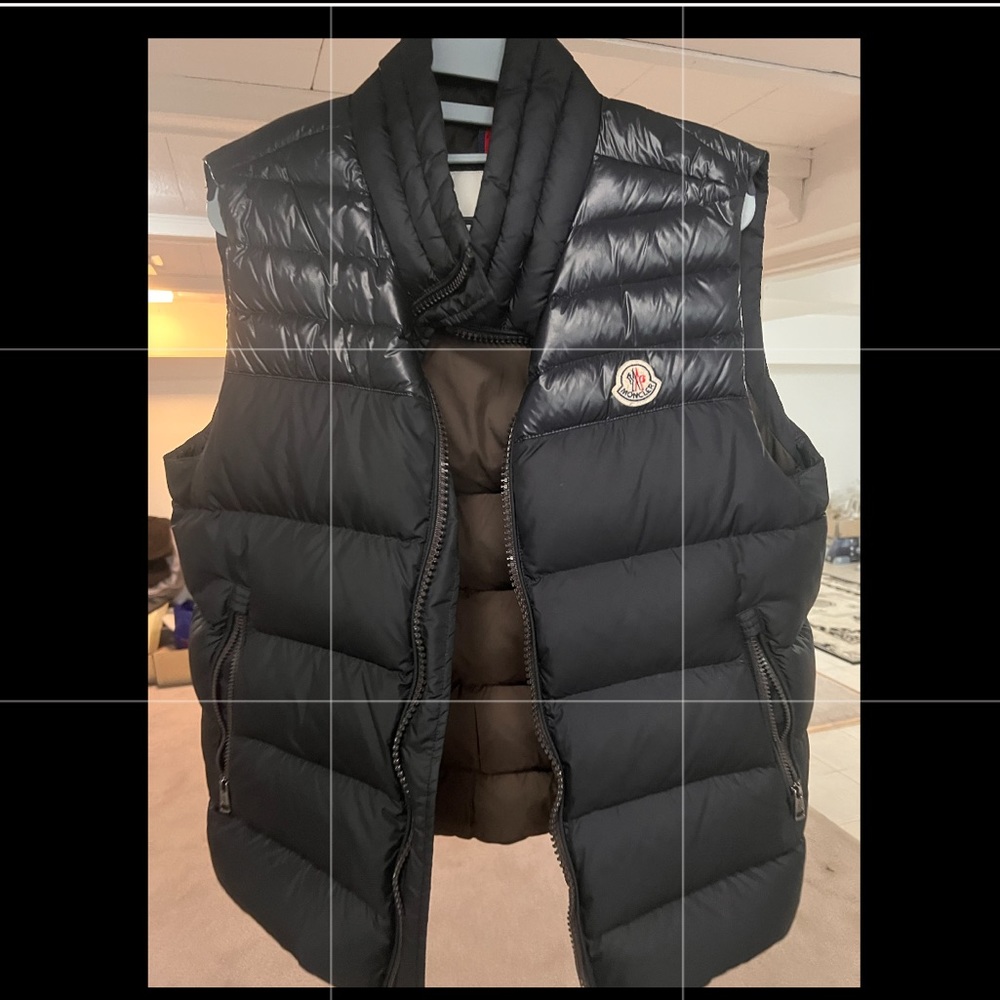 Moncler Black Puffer Vest